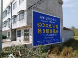  义马墙体广告质量分析